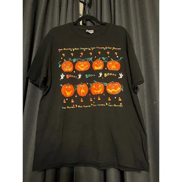Vintage Halloween Pumpkin T-shirt Size Large - Picture 2 of 4